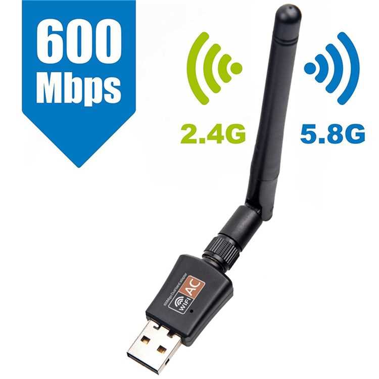 Применение адаптера Wi-Fi с USB 600 Мбит/с: