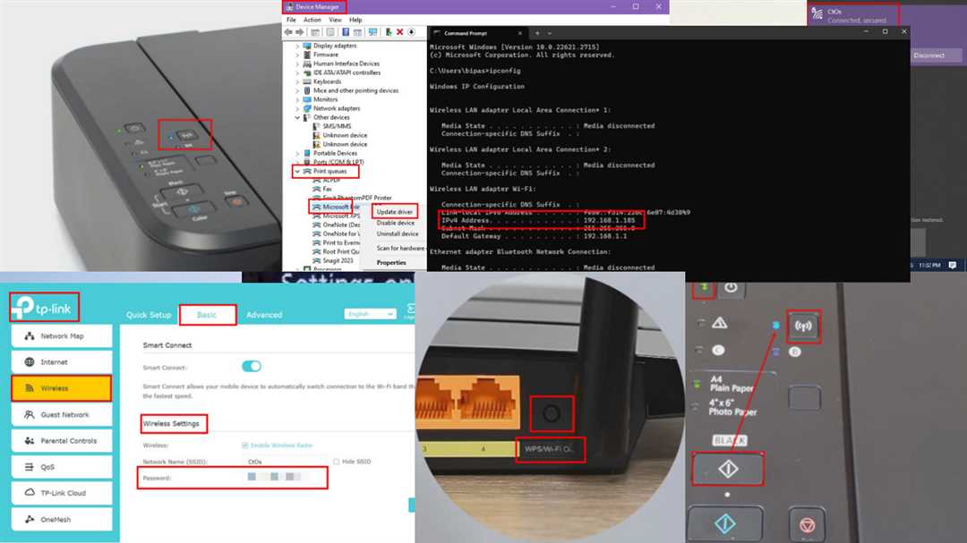 Вариант 2: Подключение принтера к ноутбуку или ПК с помощью адаптера Wi-Fi